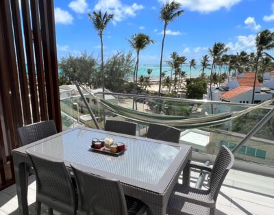 Amazing sea view Bavaro beach, new loft 5 people